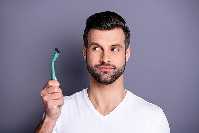 Preserve Shave 5 Five Blade Refillable Razor, Made from Recycled Materials, Key Lime