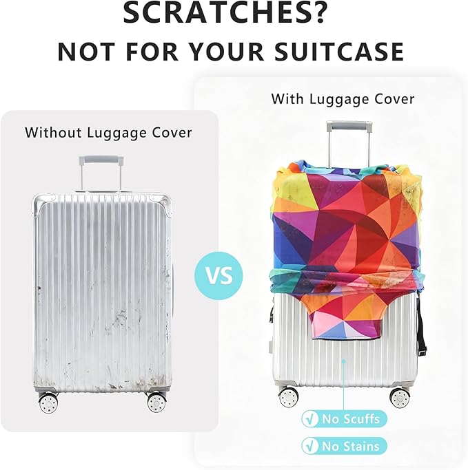 Travelkin Luggage Covers For Suitcase Tsa Approved,Suitcase Cover Protector Fit 18-32 Inch Luggage (XL for 29-32 Inch Luggage)