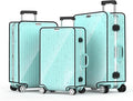 3 Pieces Clear Luggage Cover Protectors, 0.4mm Thicken PVC Suitcase Covers for Luggage, 20"+24"+28" Waterproof Dustproof Anti-scratch Travel Luggage Sleeve for TSA Approved