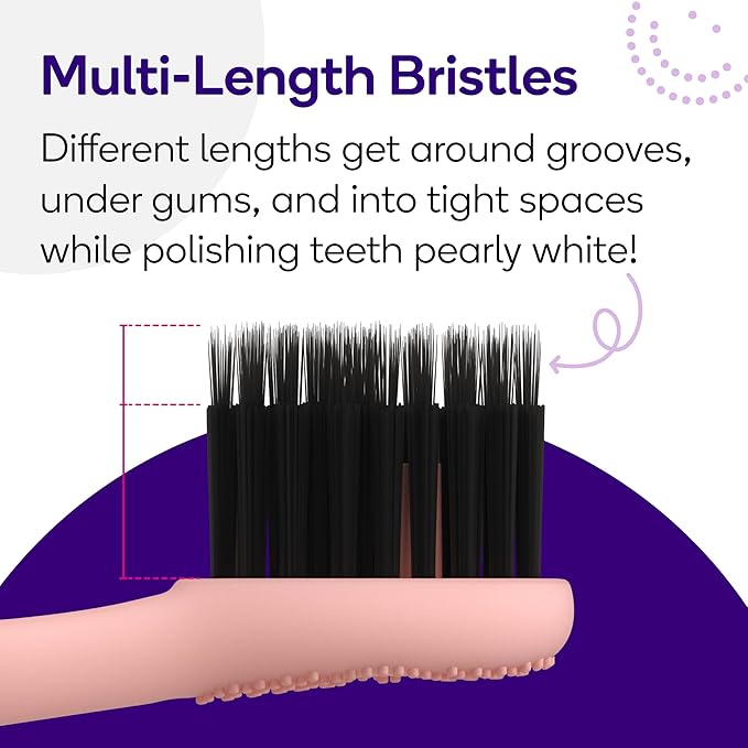 BURST Genuine Replacement Heads for Original Sonic Electric Toothbrush (Rose Gold/3 Pack) | Ultra Soft Bristles for a Deep Clean | Stain & Plaque Removal