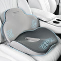 Coverado Seat Cushion and Lumbar Support Pillow for Car Office Chair, Ergonomic Memory Foam Desk Chair Cushion Back Support Pillow, Sciatica & Back & Tailbone Pain Relief Cushion
