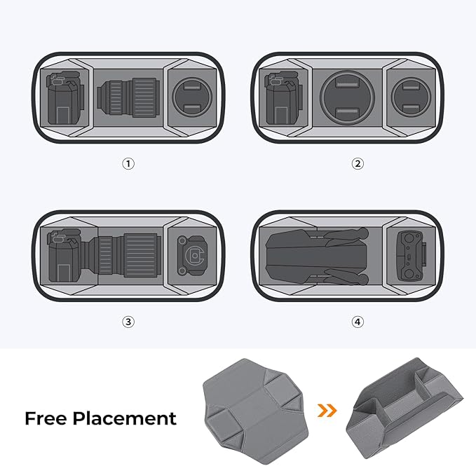 K&F Concept 2 in 1 Sling Bag Everyday Shoulder Bag & Multifunction Photography Crossbody Camera DSLR Backpack Portable Bag