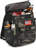 Tactical Backpack Cooler, 25L Cooler Backpack Insulated Leak-Proof, Heavy Duty Large Lunch Backpack, Waterproof Ice Chest Backpack for Men Women Adults Work Daytrip Camping Beach Hiking Accessories