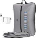 2025 Vacuum Bags for Travel with See-Through Window & 5KPa Pump Space Saver Vacuum Seal Bags for Clothing Travel IP67 Reusable Packing Organizers for Luggage, Backpack, Suitcase Grey 1PC+Pump