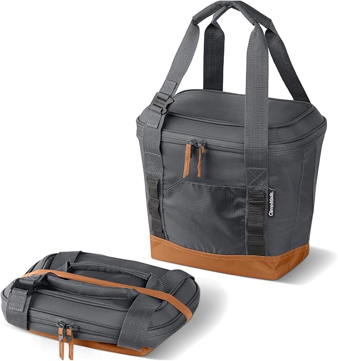 CleverMade Collapsible Insulated Cooler Bag – Leakproof Soft Folding Cooler for Beach, Travel, Car