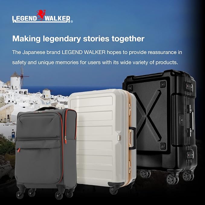 LEGEND WALKER SPATHA Hardside Expandable Luggage, 27-inch, Black, 5109-60-BK
