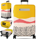 Slohif Luggage Cover for Suitcase Tsa Approved Protector - Luggage Sleeve Large Suit Case Cover Travel Stretch Baggage Case Protective Washable Fit 28-30 Inch Patchwork L