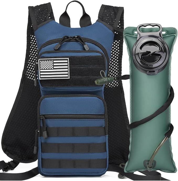 ATBP Running Hydration Vest Pack Thermal Insulation 3L TPU Water Bladder Tactical Backpack Bag for Cycling Hiking Daypack Men & Women