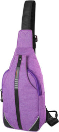 WATERFLY Small Crossbody Sling Backpack Anti Theft Backpack for Traveling Chest Shoulder Bag