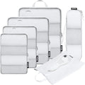 BAGAIL 6 Set Ultralight Compression Packing Cubes Packing Organizer for Travel Accessories Luggage Suitcase Backpack