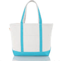 CB STATION Medium Classic Canvas Tote Bag for Women, Top Zipper Closure, Outer Pocket, Daily Essentials, Groceries, Traveling