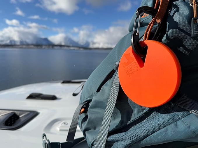 Travel RX Pill Case by Type Two Labs – Weekly 7 Day Pill Box, Compact Magnetic Pill Organizer for Purses or Pockets, Rugged Daily Caddy Holds Vitamins, Supplements, Medication. (Hazard Orange)