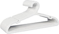30 Pack Clothes Hangers, Non Slip Plastic Coat Hangers, Space Saving Hangers, Heavy Duty, Hanging Dry Wet Clothes, 16.4" x 8.3", White, UAPY0530W