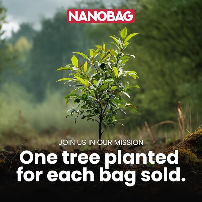 Nanobag Ultra-Lightweight Foldable Tote for Women & Men, Reusable Grocery & Travel Bag, Packable Collapsible Compact Market Essential (Standard Duck)
