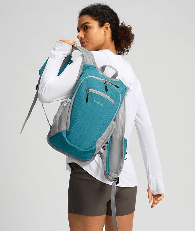 10L Small Hiking Backpack Travel Daypack Lightweight Packable Back Pack for Women Men(Teal Blue)
