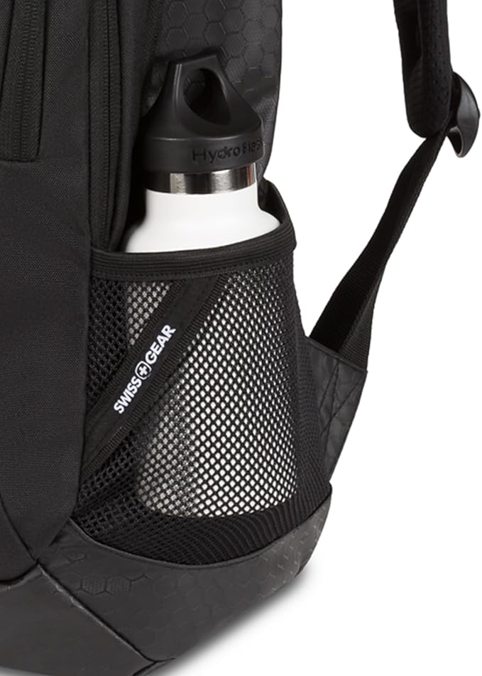 SwissGear Cecil 5505 Laptop Backpack, Black Hex, 18-Inch
