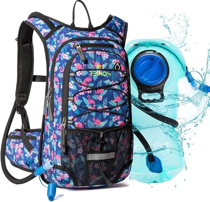 Hydration Pack Backpack with 3L Water Bladder for Men & Women, Hiking Daypack with Thermal Insulation | Running, Cycling, Camping, Skiing, Outdoor Activities
