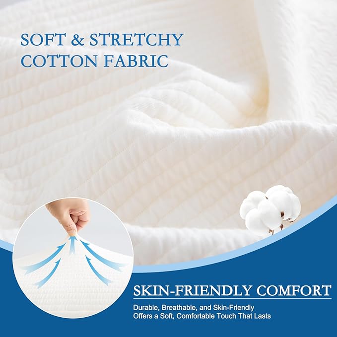 YOUR MOON Memory Foam Travel Pillow, Pure Cotton Cover, Compressible Camping Pillow for Sleeping, Portable Backpacking Support Pillows for Hiking, Car & Airplane (Off White)