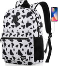 Unisex School Backpack,Classic Casual Bookbag Adults and Teens Schoolbag with USB Port for High School College Office Work Travel