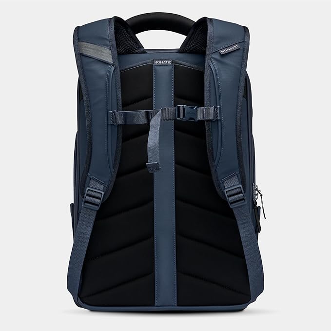 NOMATIC Travel Pack - 20L Water Resistant Laptop Bag - TSA-Ready Expandable Navy Backpack