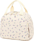 Bluboon Lunch Bag for Women Men Cute Corduroy Lunch Tote Bags Reusable Insulated Lunch Box Large Capacity Reusable Insulated Cooler for Work Picnic or Travel