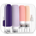 16 Pack Travel Bottles for Toiletries, Large 6oz Silicone Travel Containers with No-Drip Valve and Wide Opening