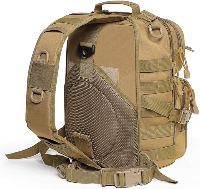 hopopower Tactical Sling Bag Pack Military Rover Shoulder Backpack EDC Assault Range Bag, Water-Resistant