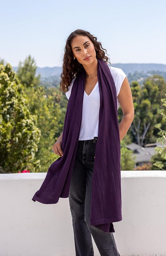 zestt Dreamsoft Travel Scarf, Wrap and Shawl for Women, Organic Cotton