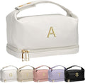 Birthday Gifts for Women, Personalized Makeup Bag with Handle, Gifts for Teen Girls Cosmetic Bag with Makeup Brush Organizer, Gifts for Friends Female Mom-Graduation Gift for Teens Girls