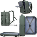 coowoz Large Travel Backpack For Women Men, Carry On Backpack,Hiking Backpack Waterproof Outdoor Sports Rucksack Casual Daypack Expandable Heavy Duty Extra large Backpack Olive Green