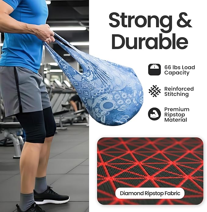 Nanobag Ultra-Lightweight Foldable Tote for Women & Men, Reusable Grocery & Travel Bag, Packable Collapsible Compact Market Essential (Standard Psychedelic)