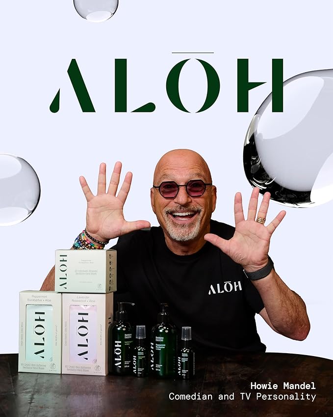 ALŌH Peppermint Eucalyptus Sanitizing Hand Wipes - Clean Hands, Clear Mind On The Go Sanitizer for Kids and Adults - Travel Size 6 packs of 20ct Wipes (120 Wipes)
