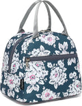 FlowFly Insulated Lunch Cooler Bag - Tote Bag Organizer for Women/Men, Plum