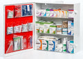 3-Shelf Metal 1st Aid Cabinet Class A, Large Capacity First Aid Wall Mount Medicine Cabinet, Secure Metal Med Box with Easy Access, Exceeds OSHA/ANSI Z308.1 2015, Over 900 Pieces