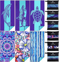 6 Pack Microfiber Oversized Lightweight Beach Towel 71"x32" Extra Thin Large Sand Free Towels Travel Swim Pool Yoga Gym for Adults Women Men Beach Essentials Accessories Vacation Gift