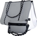 Pole Tribe Neoprene Tote - Large Beach, Gym, Travel Bag & Wallet, Water-Resistant, Durable, Lightweight, Sailor Rope Design