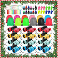 12 Set Binocular Compass Magnifying Glass Set Christmas Birthday Gift Small Telescope Binocular with Whistle Bag for Outdoor Exploring Stocking Stuffer(Mixed Color,Pine)