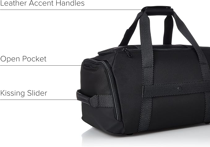 TUMI - Alpha Bravo Mason Duffel - Men's Weekender, Gym and Overnight Travel Bag - Fits Up To 15" Laptop - 11.0" X 19.5" X 10.3" - Black