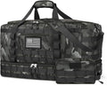 ETRONIK Travel Bag for Men Women, Gym Bag & Tactical Duffle Bags for Travel, Carry on with Toiletry Bag and Shoe Compartment, Weekender Overnight Trip with Wet Pocket for Workout Medical, Black Camo