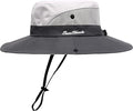 Womens Summer Sun Hat Beach Hat Wide Brim Outdoor UV Protection Hat Foldable Cool Mesh Ponytail Bucket Hat