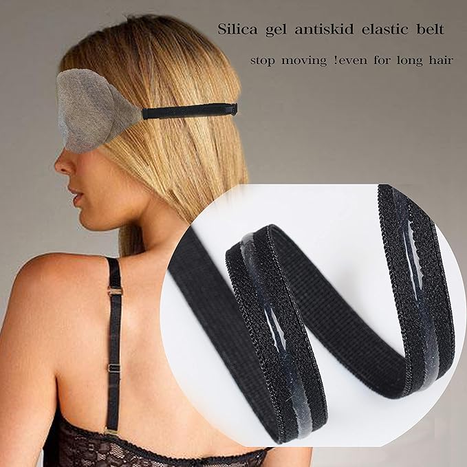 3D Eye mask for Sleeping,Machine Washable, Sleep Mask for Women, Blinder Blindfold Airplane (Black+Purple)