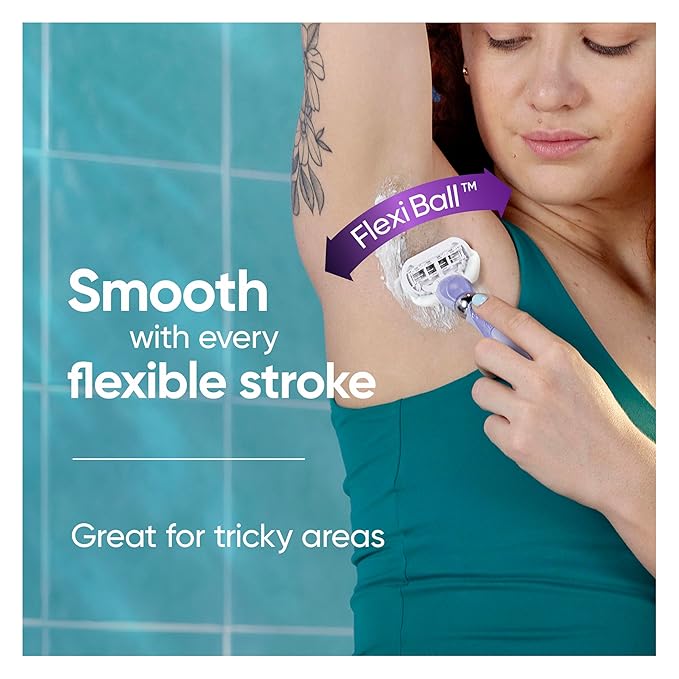 Gillette Venus Deluxe Smooth Swirl Women's Razor Handle + 2 Blade Refills