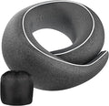 Neck Pillow Airplane,100% Pure Memory FoamTravel Neck Pillow Travel Neck Support Ergonomic &Portable Design Best for Sleeping Plane Car Train Office Flight (Small Black)