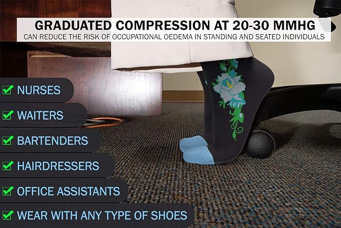 Physix Gear Compression Socks 20-30 mmHg - Men & Women - Running, Nurses, Shin Splints, Flight, Travel