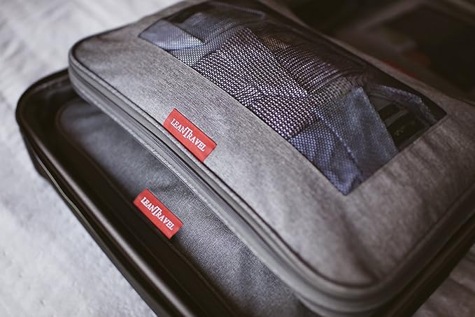 Compression Packing Cubes for Travel Organizers with Double Zipper, LeanTravel