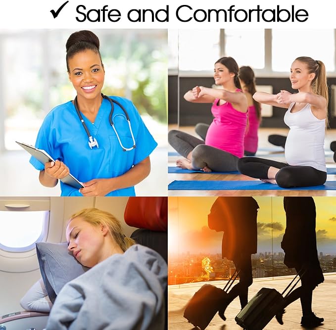 Cotton Compression Socks for Women & Men. 15-20 mmHg Support Knee-High Black S/M