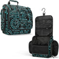 VENTURE 4TH Hanging Travel Toiletry Bag for Women & Men - Travel Organizer with Expandable Compartments & Removable Clear Pouch for Toiletries (Surfing Vibes)