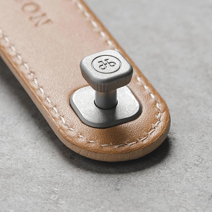 Jibbon Italian Premium Leather Key Organizer - Stylish Key Holder with Marine Grade 316 Stainless Steel, Compact EDC Keychain