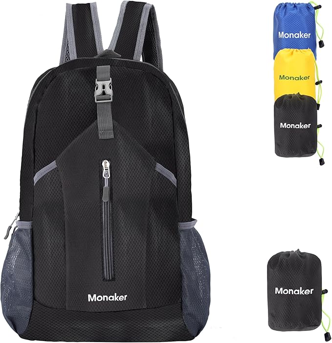 Ultralight 20L Foldable Backpack, Multi-Pocket Design, Compact to Palm-Sized, Ideal for Hiking, Travel & Daily Use