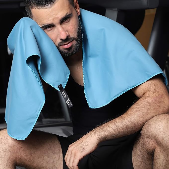 Rainleaf Microfiber Towel Perfect Travel & Gym & Camping Towel. Quick Dry - Super Absorbent - Ultra Compact - Lightweight. Suitable for Trip, Beach, Shower, Backpacking, Pool